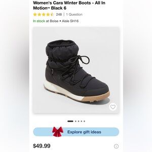 Snow / Winter Boots sz 6 NWT